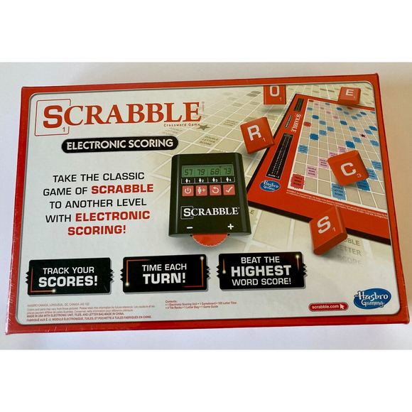 Scrabble Board Game w/ Electronic Scoring NEW Family Fun - Picture 3 of 6